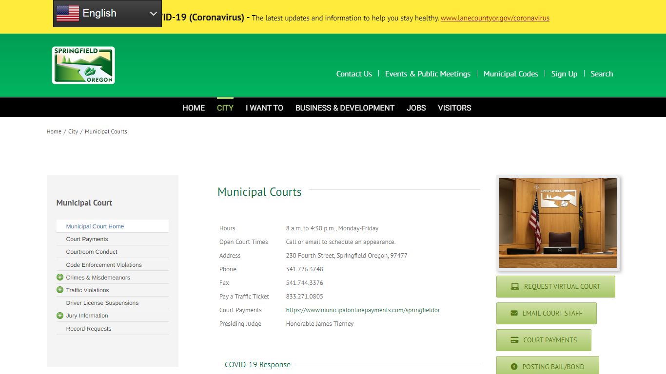 Municipal Courts - City of Springfield Oregon